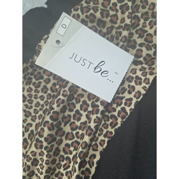 Just Be Plus Size 3X Hipster Panties*3 Pack Black*Leopard*Plus-size*Sissy*NWT - Picture 4 of 11